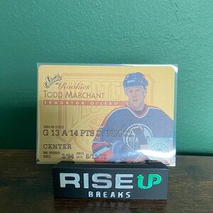 1995-96 Leaf Studio Rookies Todd Marchant #8.